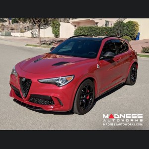  Alfa Romeo Stelvio Hood Air Vent Trim Kit - Quadrifoglio - Carbon Fiber